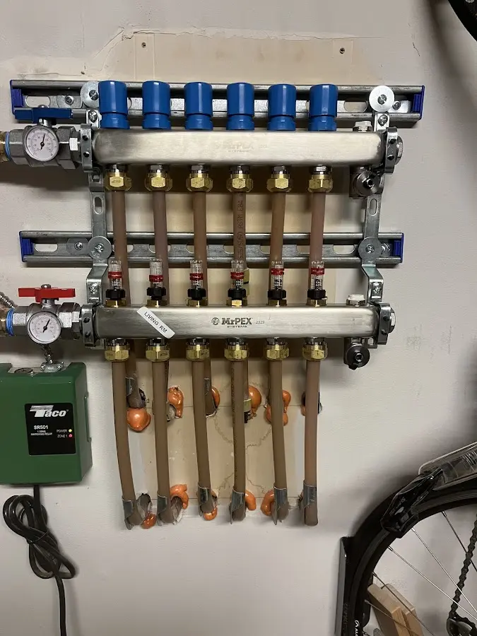 Plumber performing Gas Line Installation at a residential property in Chandler